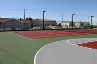 Tennis and Basketball Court Area